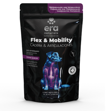 Era Naturals Cadera Y Articulaciones | Flex & Mobility | Suplemento para Perros con Glucosamina, Condroitina y Colágeno 300g
