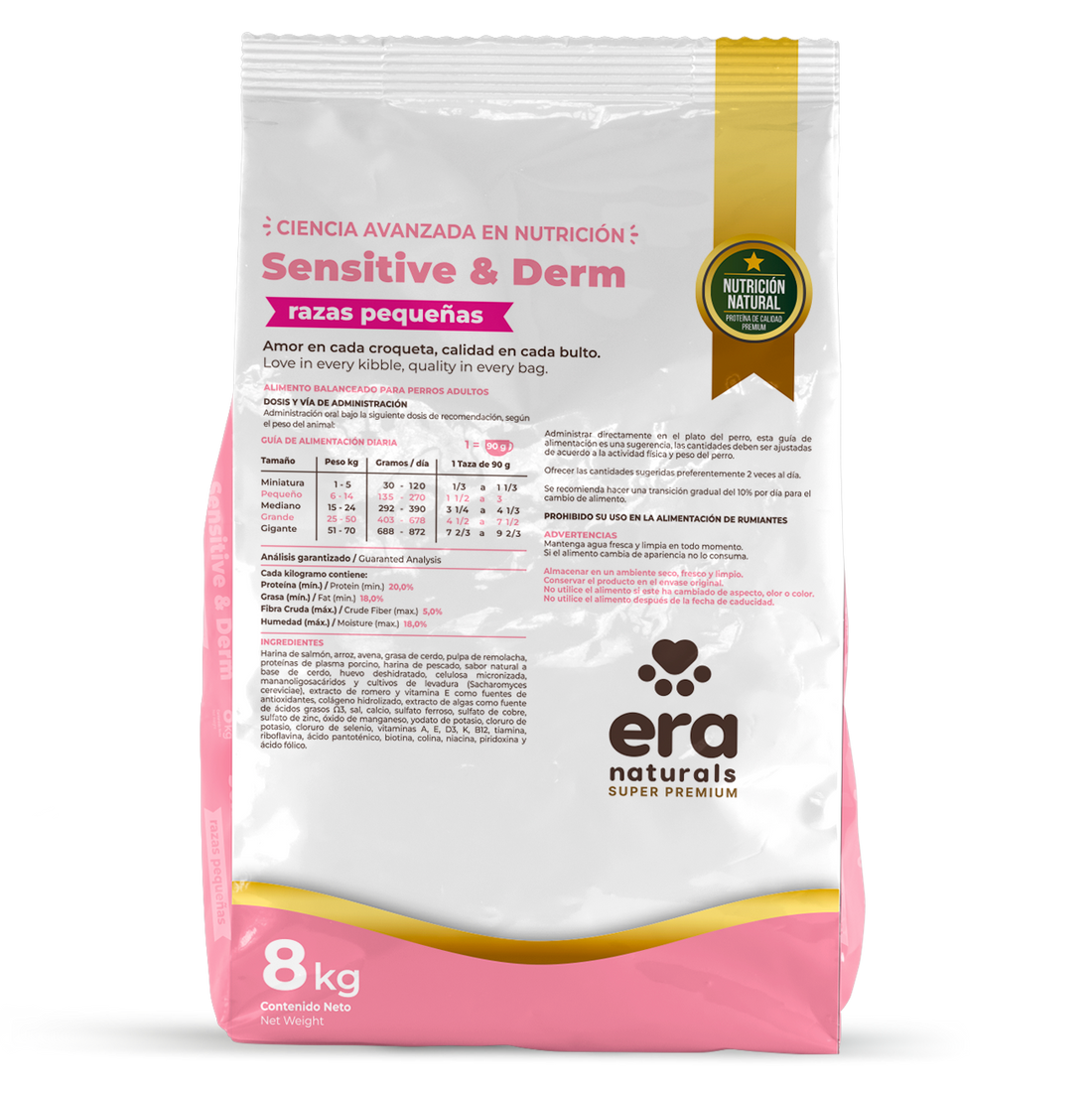 Era Naturals Alimento Sensitive Raza Pequeña
