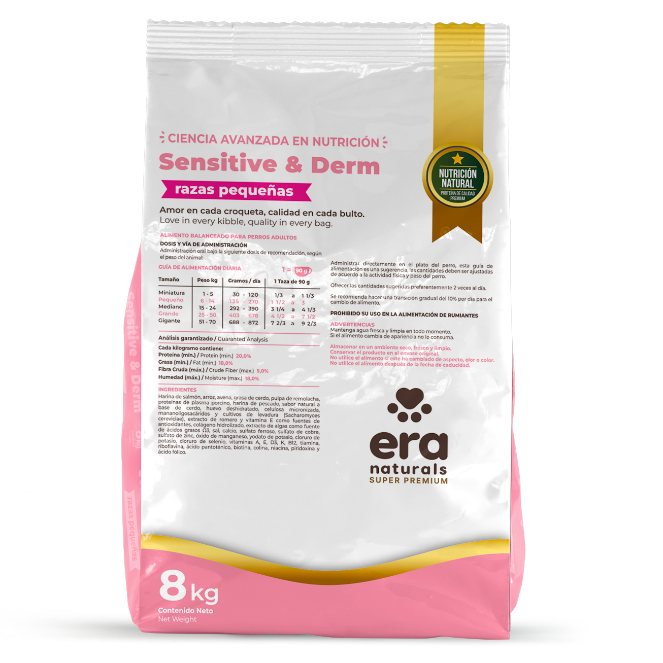 Era Naturals Alimento Sensitive Raza Pequeña